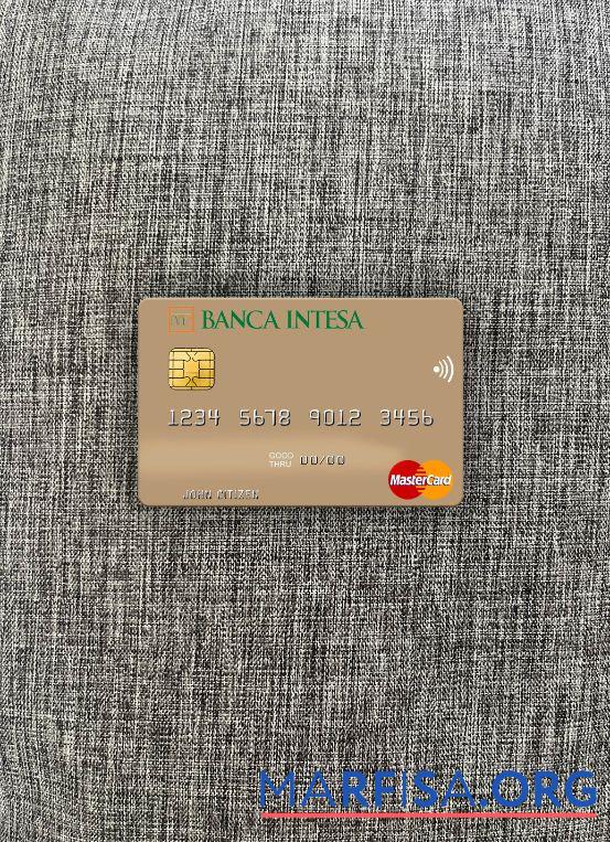 Realistic Poland Banca Intesa mastercard photolook front example